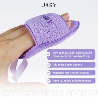 Bông Rửa Mặt Bọt Biển Jary Cleansing Sponge Làm Sạch Da Mặt, Bụi Bẩn Sâu - Bebeau