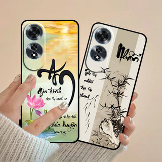 Ốp lưng Oppo A60 in hình thư pháp cha mẹ bình an