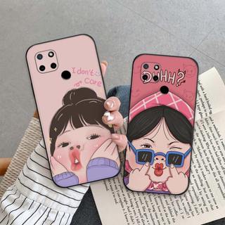 Ốp lưng Realme C20 / C21Y In hình cô gái tinh nghịch dễ thương chống sốc, mềm bảo vệ camera
