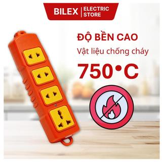 Ổ cắm điện chịu tải 4 lỗ Hinoki 6000W lõi sứ chống cháy ổ điện không dây