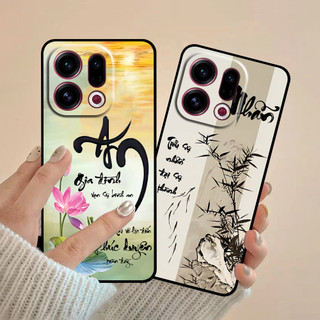 Ốp lưng Oppo Find X9 5G / Find X9 Pro 5G in hình thư pháp cha mẹ bình an