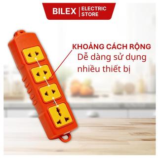 Ổ cắm điện chịu tải 4 lỗ Hinoki 6000W lõi sứ chống cháy ổ điện không dây