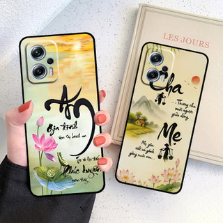 Ốp lưng Xiaomi Poco X4 GT / Redmi Note 11T Pro in hình thư pháp cha mẹ bình an