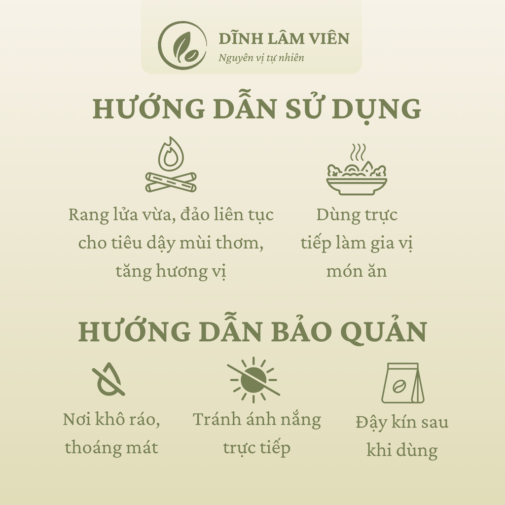 Tiêu đen Chư Sê nguyên hạt khô tự nhiên nguyên vị cay thơm 150g-1kg | Dĩnh Lâm Viên