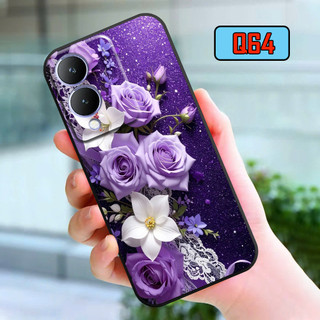 Ốp lưng Vivo Y17s in hình họa tiết hoa tim xinh
