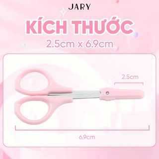 Kéo Tỉa Lông Mày, Lông Mi Jary Eyebrow Scissors Thiết Kế Nhỏ Gọn, Đầu Kéo Sắc - Bebeau