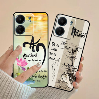 Ốp lưng Xiaomi Redmi 13C / Poco C65 in hình thư pháp cha mẹ bình an