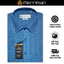 MERRIMAN SALE - Áo Sơ Mi MERRIMAN Ngắn Tay, Màu Xanh, Họa Tiết Caro, Form Slim Fit Lai Ngang