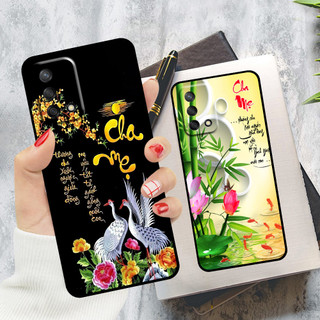 Ốp lưng Oppo A54 / A74 / A95 4G in hình thư pháp cha mẹ bình an