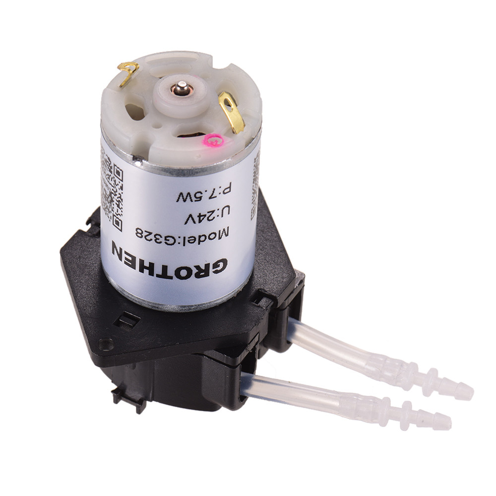 [TOOL] Máy bơm định lượng GROTHEN DC 24V Đầu ống lỏng nước Mini nhu động Chức năng tự mồi cho phụ gia phân tích hóa học trong phòng thí nghiệm bể cá, kiểu bảng phẳng