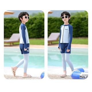 22031 - Bộ bơi YUKE dài tay, quần dài chống nắng cho bé trai size XL-6XL