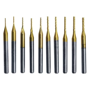 10 mũi khoan, dao phay PCB phủ, dao khắc bảng mạch