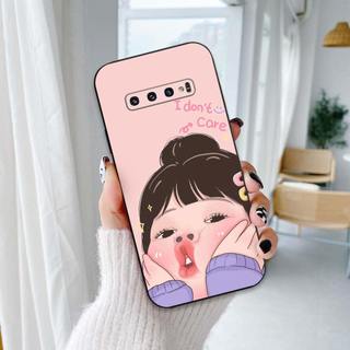 Ốp lưng Samsung S10 / S10 5G / S10 Plus  In hình cô gái tinh nghịch dễ thương chống sốc, mềm bảo vệ camera