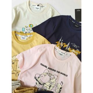 BM2603ST03 - Bộ quần áo Beemon cổ tròn cho bé size 120-170