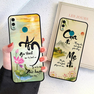 Ốp lưng Huawei Y9 2019 / Y9 Prime 2019 in hình thư pháp cha mẹ bình an
