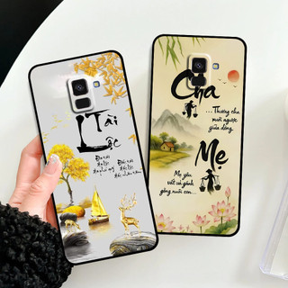 Ốp lưng Samsung A5 2018 / A8 2018 / A8 Plus / A8+ in hình thư pháp cha mẹ bình an
