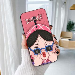 Ốp lưng Oppo Reno / Reno2 F 2F / K3 In hình cô gái tinh nghịch dễ thương chống sốc, mềm bảo vệ camera