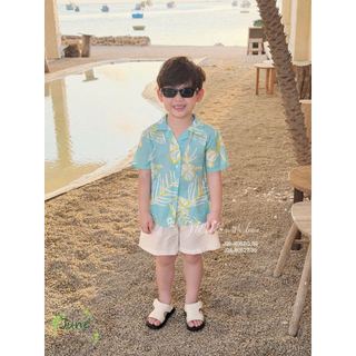 VJ 115 - Bộ đũi June 2 màu Bé Trai size 1 - 10y