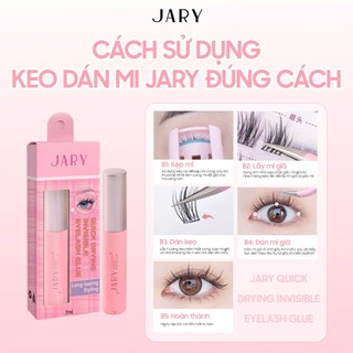 Keo Dán Lông Mi Jary Quick Drying Invisible Eyelash Glue Siêu Chắc, Lâu Trôi 7ml