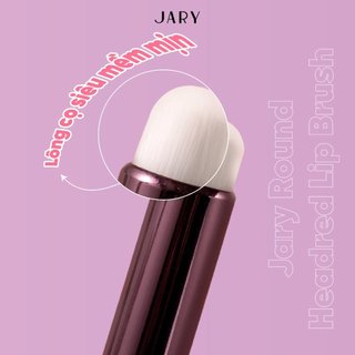 Cọ Tán Môi Đầu Tròn Lùn Jary Round Headred Lip Brush Có Kèm Túi - Bebeau