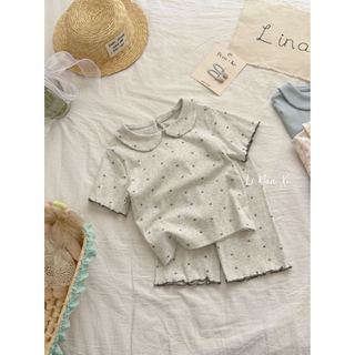VJ125.1 - Bộ thun cổ sen June bé gái size 90 - 140