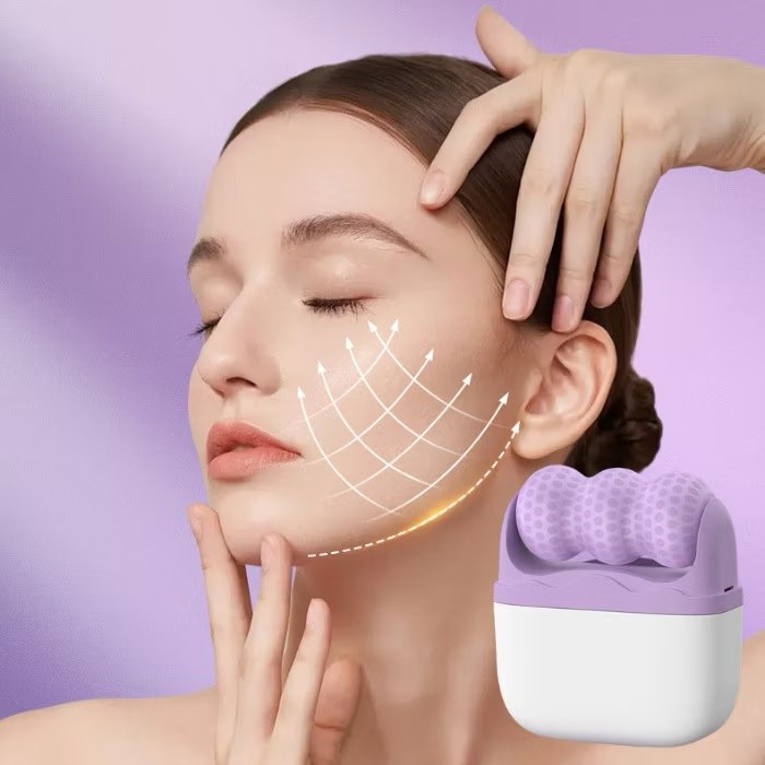 【Adel Floro】Máy Lăn Nâng Cơ Mặt - Định Hình Gương Mặt, Làm Căng Da, Massage Làm Mát