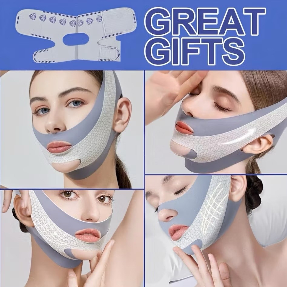 【Adel Floro &Co.】Mặt Nạ Định Hình Vline - Thoáng Khí, Nâng Cơ Cằm, Gọn Khuôn Mặt, Dùng Khi Ngủ