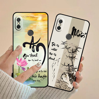 Ốp lưng Xiaomi Redmi Note 5 / Note 5 Pro / Note 6 Pro in hình thư pháp cha mẹ bình an