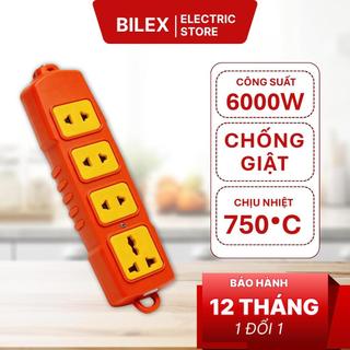 Ổ cắm điện chịu tải 4 lỗ Hinoki 6000W lõi sứ chống cháy ổ điện không dây