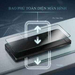 Kính cường lực dành cho iPhone 6 6s 7 7p 8 8p trong suốt, bảo vệ full màn, hạn chế mồ hôi