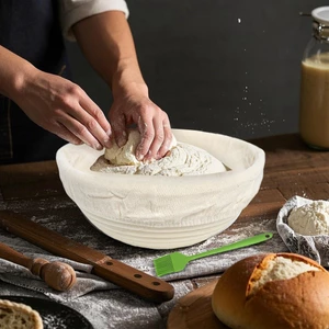 Bánh mì mây dệt tay chống nướng phong cách châu Âu cho bánh mì Dụng cụ nhà bếp tự nhiên