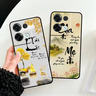 Ốp lưng Oppo Reno 8 4G / Reno 8 5G / Reno 8Z 5G / 8 Pro in hình thư pháp cha mẹ bình an