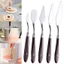 5 Miếng Bánh Inox Buttercream Icing Thìa Nướng Dụng Cụ Trộn Thìa Bộ Sơn Dầu Tông Trang Trí Thìa Nướng Thìa