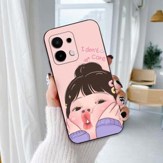 Ốp lưng Oppo A6 / A6 Pro In hình cô gái tinh nghịch dễ thương chống sốc, mềm bảo vệ camera
