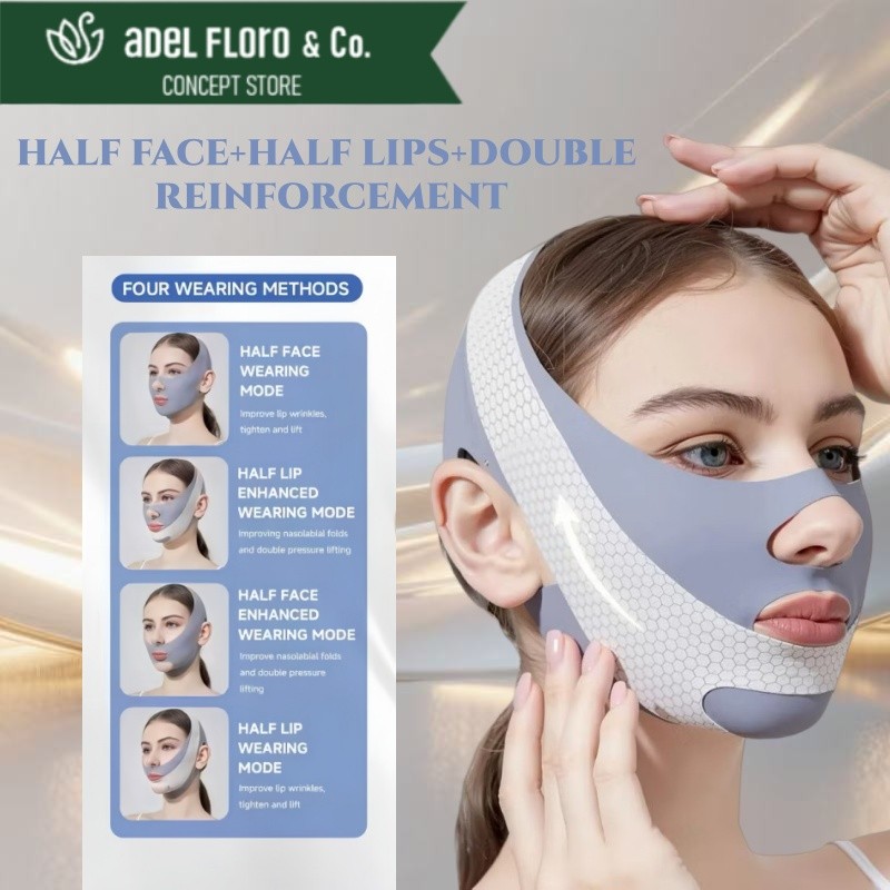 【Adel Floro &Co.】Mặt Nạ Định Hình Vline - Thoáng Khí, Nâng Cơ Cằm, Gọn Khuôn Mặt, Dùng Khi Ngủ