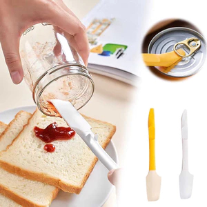 Hộ Gia Đình 2 Trong 1 Thìa Nướng & Cạp Silicon Nhiệt Độ Cao Lý Tưởng Cho Thạch Bơ Nhà Bếp Trộn & Khuấy Dụng Cụ