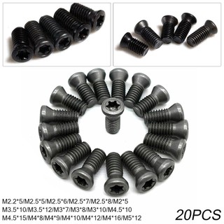 [FUXIN] 20X M2 M2.5 Cho M3 Cho M3.5 M5 Vít Torx Để Thay Thế Lưỡi Dao cacbua Dụng Cụ Tiện CNC