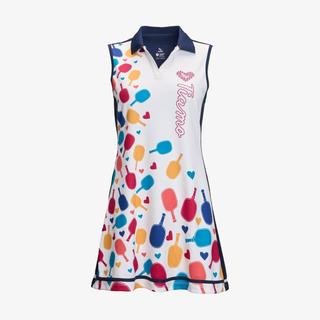 Vày Liền Thể Thao Nữ Kamito, Váy Thể Thao Polo Pickleball Kamito Heart, Kamito Heart, đồ đánh pickleball cho nữ
