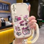 Ốp Lưng Samsung A50 A50s A30s Case Mèo đáng yêu Với Lanyard