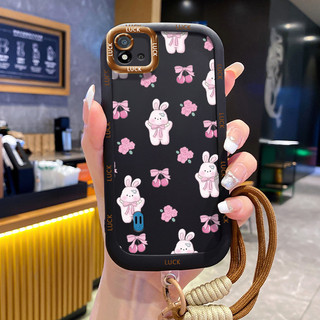 Ốp Lưng Realme C20 C20A C11 2020 C11 2021 Case Gấu đáng yêu Với Lanyard