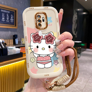 Ốp Lưng OPPO A5 2020 A9 2020 Case Mèo Dễ thương Với Lanyard