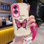 Ốp Lưng OPPO A60 4G Case Bướm màu Với Lanyard
