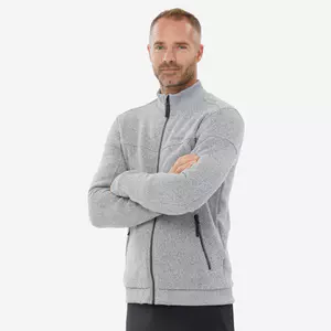 Áo nỉ dã ngoại nam ấm áp DECATHLON NH100 xám mã 8749769