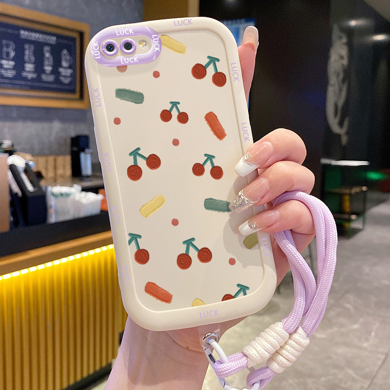 Ốp Lưng Realme C2 C2s OPPO A1K Case siêu đáng yêu Với Lanyard