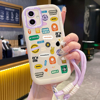 Ốp Lưng Samsung A06 4G A05 M05 F05 A05s Case Chống ngã Với Lanyard