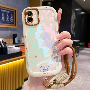 Ốp Lưng VIVO Y15S Y15A Y15C Y01 Case Hoạt hình Với Lanyard