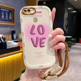Ốp Lưng OPPO A7 A5s A12 A12s A11K Case Tình yêu nhỏ Với Lanyard