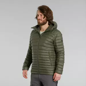 Áo khoác lông vũ trekking nam có mũ DECATHLON MT100 mã 8595408