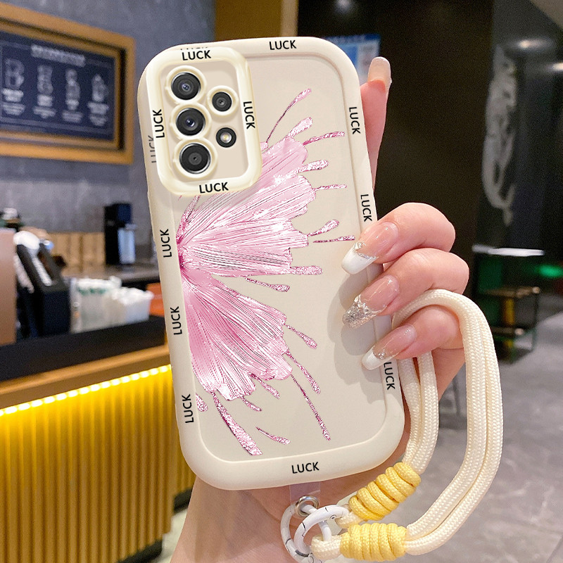 Ốp Lưng Samsung A52 4G A52 5G A52s 5G A13 5G A04s A23 5G M23 F23 A32 4G A33 5G A53 5G Case Sáng tạo đẹp Với Lanyard