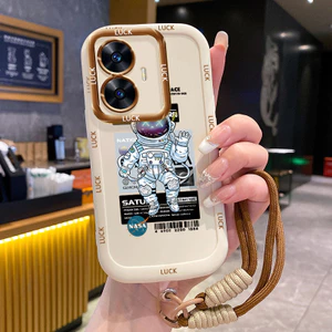 Ốp Lưng Realme C55 C33 Narzo N55 Case Phi hành gia Với Lanyard